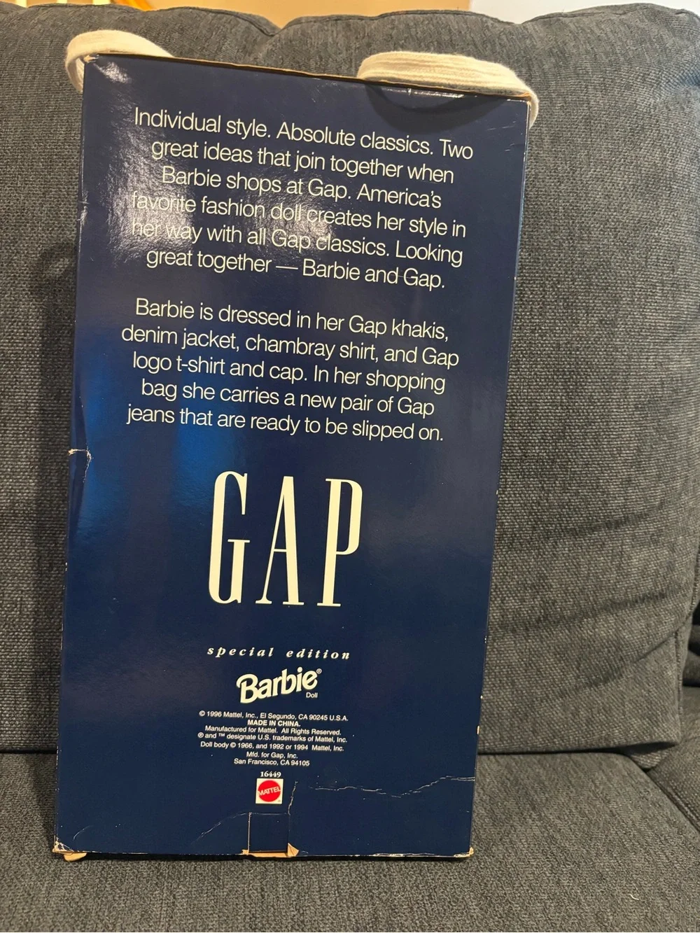 GAP Kids Dark Blue Denim Jacket with Light Blue Tie Front Tee